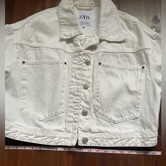 ZARA White Jean Jacket - Picture 7 of 7